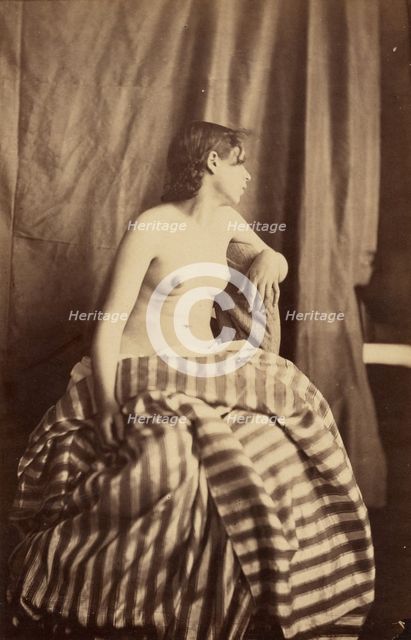 Nude study, 1853-1854. Creator: Eugène Durieu.