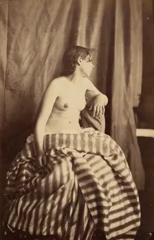 Nude study, 1853-1854. Creator: Eugène Durieu