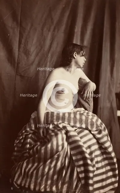 [Nude Study], 1853-54. Creator: Eugène Durieu.