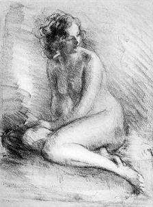 Nude Study 1913.Artist: Albert de Belleroche
