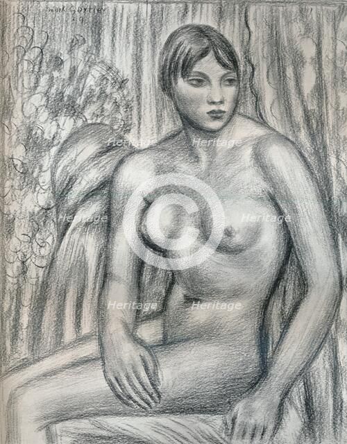 'Nude Study', 20th century (1932). Artist: Mark Gertler.