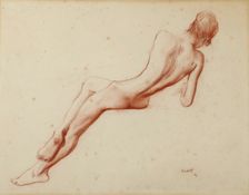 Nude study: Ida Rubinstein, 1916. Creator: Bakst, Léon (1866-1924)