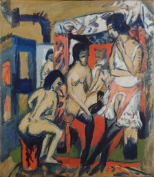 Nudes in Studio, 1912. Artist: Kirchner, Ernst Ludwig (1880-1938)