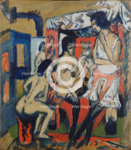 Nudes in Studio, 1912. Artist: Kirchner, Ernst Ludwig (1880-1938)