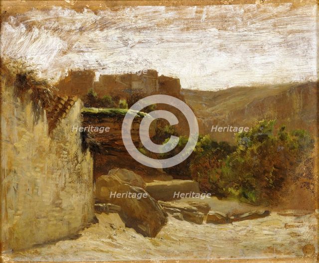 Nuévalos, (Aragon), c1856. Creator: Carlos de Haes.