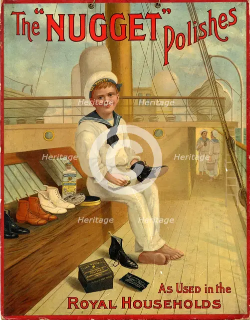 Nugget boot polish, 1900. Artist: Unknown