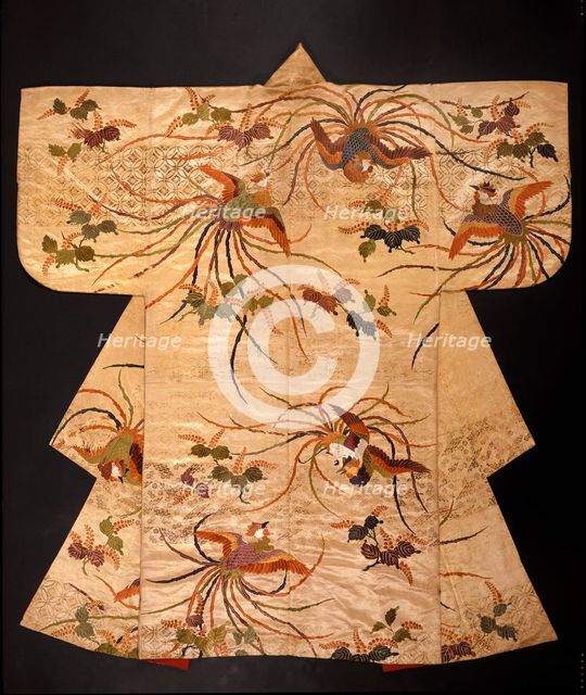 Nuihaku No robe with phoenixes and branches, 18th century. Artist: Unknown.