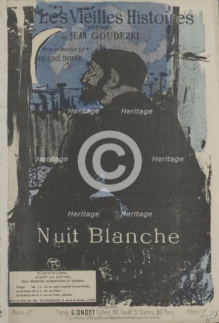 Nuit Blanche, 1893. Creator: Toulouse-Lautrec, Henri, de (1864-1901).