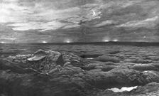 Nuit calme devant Douaument, en terrain reconquis 1916. Creator: Unknown