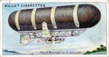 Nulli Secundus first British military steerable balloon (dirigible), 1905-1907 (c1910)