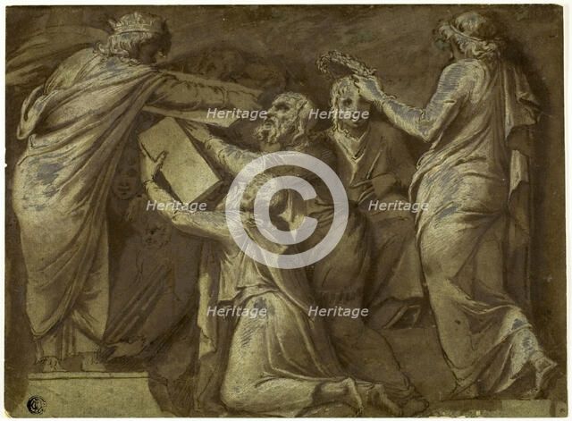 Numa Pompilius Giving the Laws to the Romans, n.d. Creator: Giovanni Battista Galestruzzi.