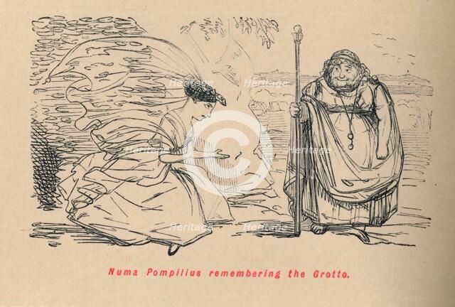 'Numa Pompilius remembering the Grotto', 1852. Artist: John Leech.