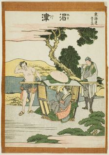 Numatsu, from the series "Fifty-three Stations of the Tokaido (Tokaido gojusan tsugi)", Japan, c1806 Creator: Hokusai