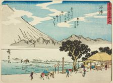 Numazu, from the series "Fifty-three Stations of the Tokaido (Tokaido gojusan tsugi)..., c. 1837/42. Creator: Ando Hiroshige