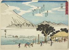 Numazu, from the series "Fifty-three Stations of the Tokaido (Tokaido gojusan tsugi)..., c. 1837/42. Creator: Ando Hiroshige