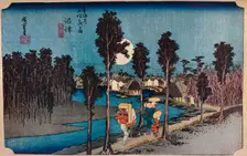 Numazu, Hikure, "Yellow Dusk" 1831-1834, (1930). Creator: Ando Hiroshige