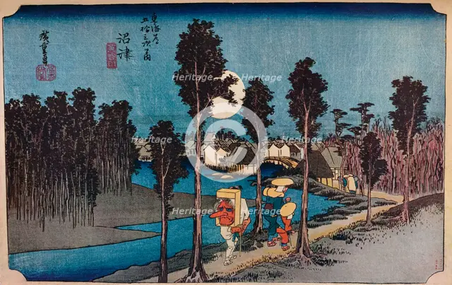 'Numazu, Hikure, "Yellow Dusk"', 1831-1834, (1930). Creator: Ando Hiroshige.
