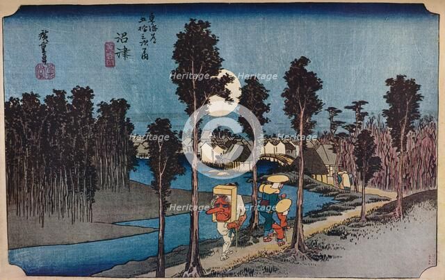 'Numazu, Hikure, "Yellow Dusk"', 1831-1834, (1930). Creator: Ando Hiroshige.