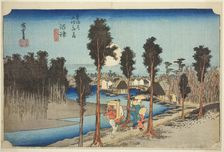 Numazu: Twilight (Numazu, tasogare zu), from the series "Fifty-three Stations of the..., c. 1833/34. Creator: Ando Hiroshige