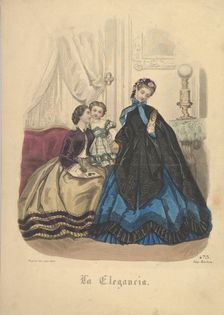Number 473 from La Elegancia Barcelona, 19th century. Creator: Heloise Leloir