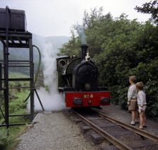 Number 4 engine at the Dolgoch falls stop on the The Talyllyn railway, Snowdonia, Wales, 1969. Artist: Michael Walters