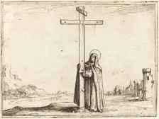 Nun Embracing the Holy Cross, 1628. Creator: Jacques Callot