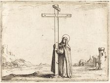 Nun Embracing the Holy Cross, 1628. Creator: Jacques Callot