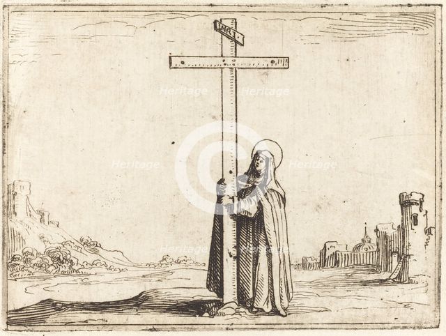 Nun Embracing the Holy Cross, 1628. Creator: Jacques Callot.