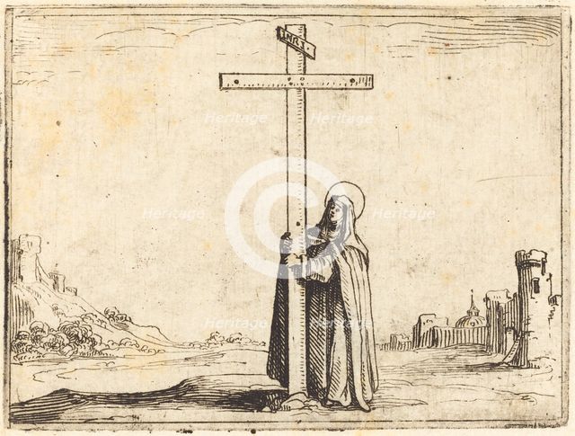 Nun Embracing the Holy Cross, 1628. Creator: Jacques Callot.