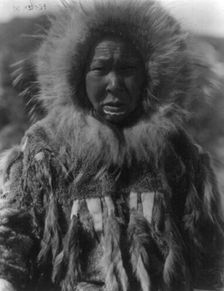 Nunivak Island, Alaska: Baninaguh, c1929. Creator: Edward Sheriff Curtis