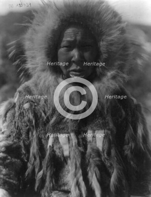 Nunivak Island, Alaska: Baninaguh, c1929. Creator: Edward Sheriff Curtis.