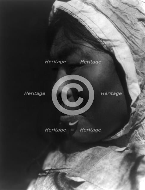 Nunivak Island, Alaska: Jukuk, c1929. Creator: Edward Sheriff Curtis.