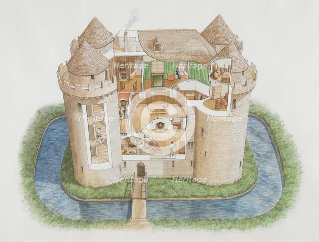 Nunney Castle, Somerset, 2006. Artist: Stephen Conlin.
