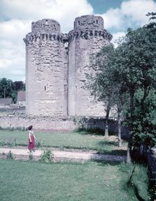 Nunney Castle, Somerset, c1955. Creator: Arthur Charles Kirby Ware