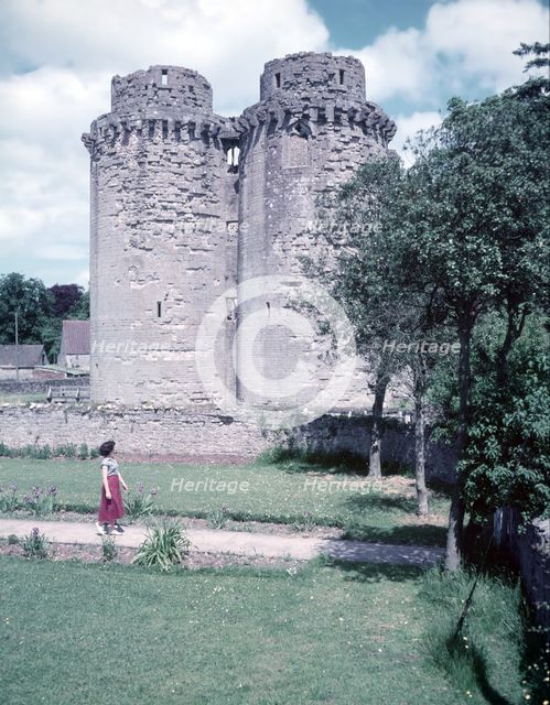 Nunney Castle, Somerset, c1955. Creator: Arthur Charles Kirby Ware.