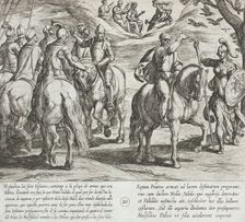 Nuño Salido, Tutor of the Infantes, Sees Evil Omens for Them in this War, 1612. Creator: Antonio Tempesta
