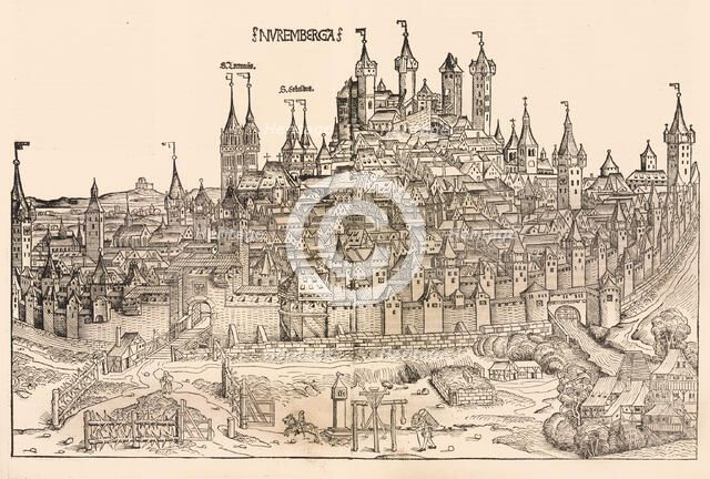 Nuremberg, 1493. Creators: Michael Wolgemut, Wilhelm Pleydenwurff.