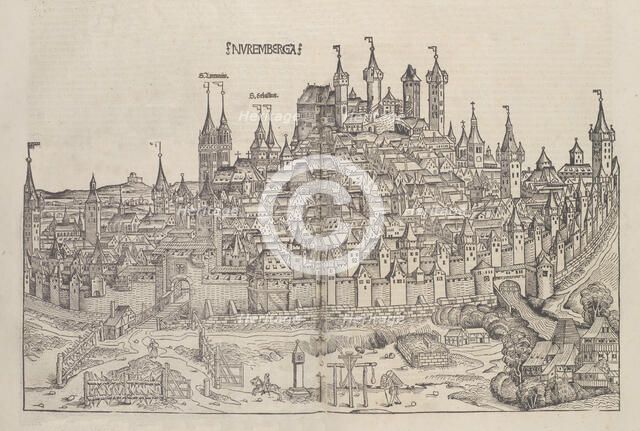 Nuremberg, 1493. Creators: Michael Wolgemut, Wilhelm Pleydenwurff.