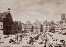 Nuremberg Market, between 1850 and 1895. Creator: Anon