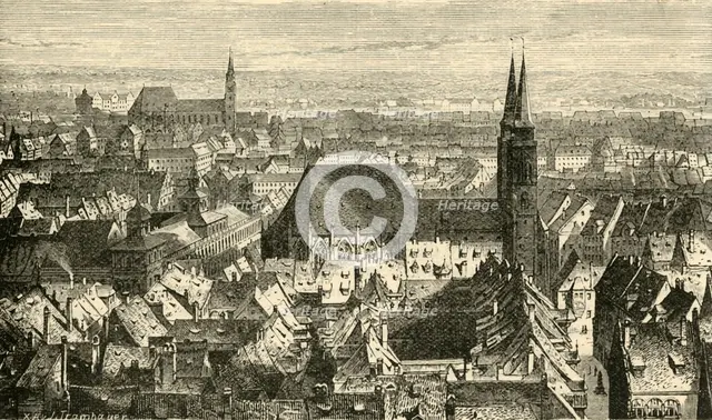 'Nuremberg from the Walls', 1890.   Creator: Unknown.