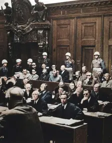 Nuremberg war crimes trial, Germany, 1946. Creator: Unknown