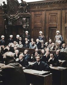 Nuremberg war crimes trial, Germany, 1946. Creator: Unknown