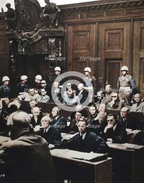 Nuremberg war crimes trial, Germany, 1946. Creator: Unknown.