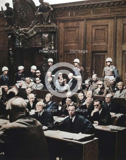 Nuremberg war crimes trial, Germany, 1946. Creator: Unknown.