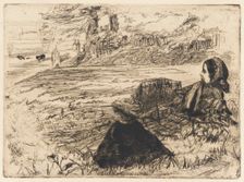 Nursemaid and Child, 1859. Creator: James Abbott McNeill Whistler