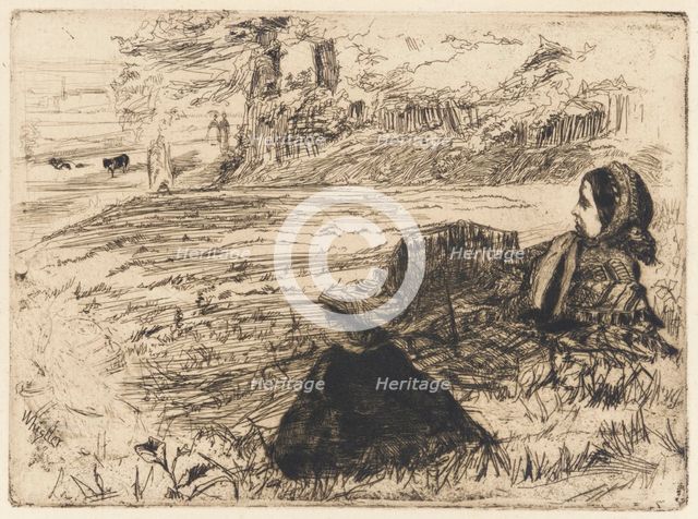 Nursemaid and Child, 1859. Creator: James Abbott McNeill Whistler.