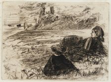 Nursemaid and Child, 1859. Creator: James Abbott McNeill Whistler
