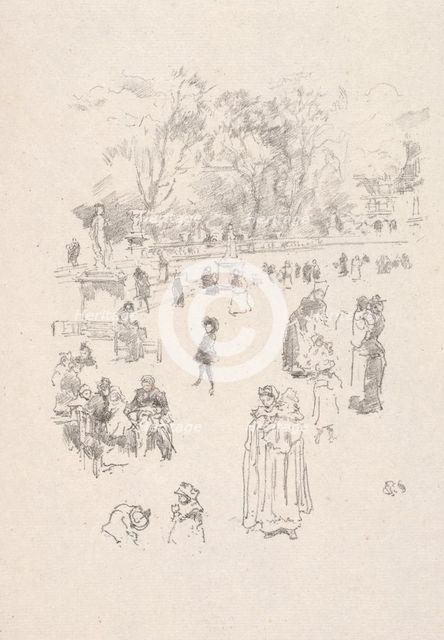 Nursemaids, 1894. Creator: James McNeill Whistler (American, 1834-1903).