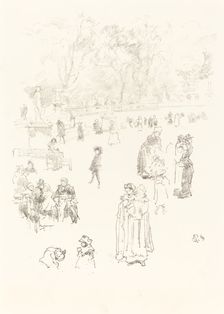 Nursemaids: "Les Bonnes du Luxembourg", 1894. Creator: James Abbott McNeill Whistler