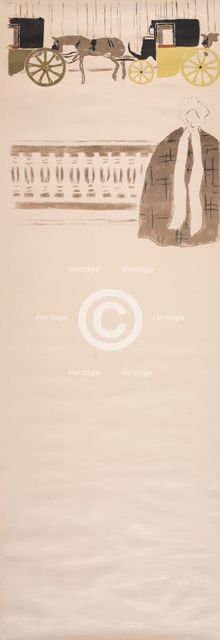 Nursemaids’ Promenade, Frieze of Carriages , 1895. Creator: Pierre Bonnard (French, 1867-1947); Molines, 20 rue Laffitte, Paris.